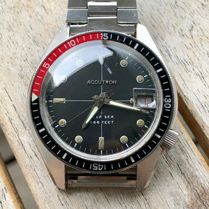 Vintage Bulova Accutron Deep Sea 666 dive watch