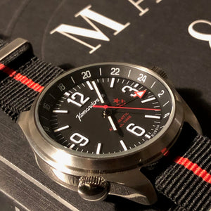 Russian Dual time zone 32 jewel automatic watch - the Vostok Kommandirskie K-34