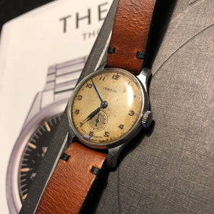 Pobeda Dress Watch, mechanical hand-wound from the fifties - Stunning patina!