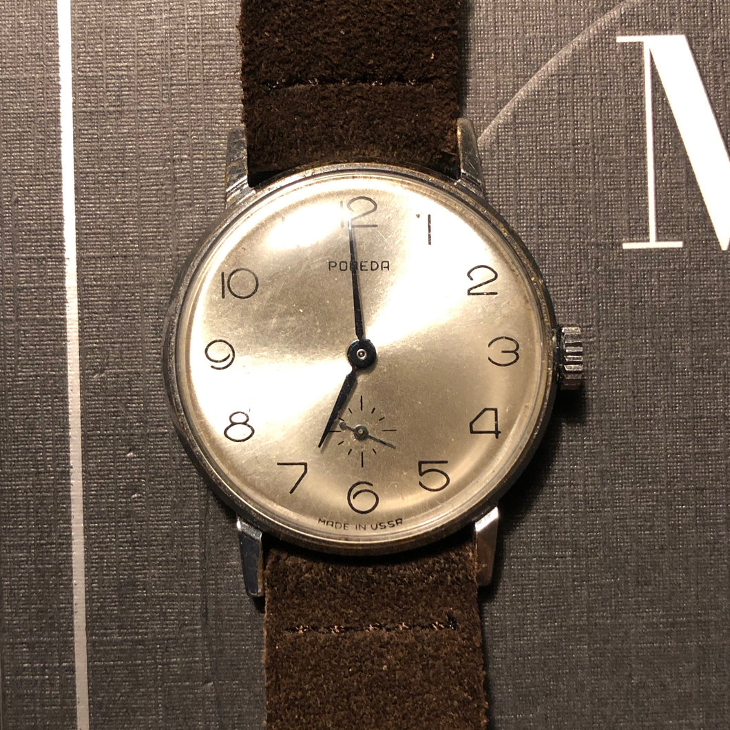 Pobeda Dress Watch, mechanical hand-wound from the fifties