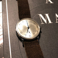 Load image into Gallery viewer, Pobeda Dress Watch, mechanical hand-wound from the fifties - moon dial and blue hands
